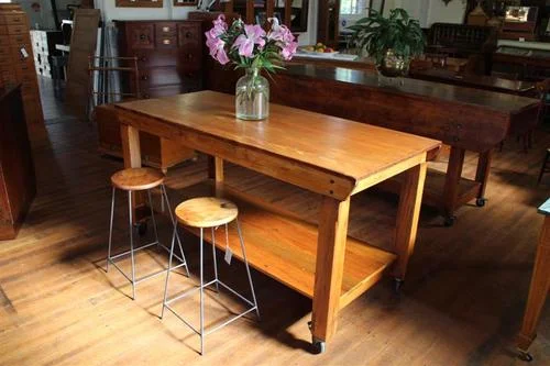 Pine Bench Kitchen Island Bench Antiques Industrial